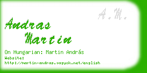 andras martin business card